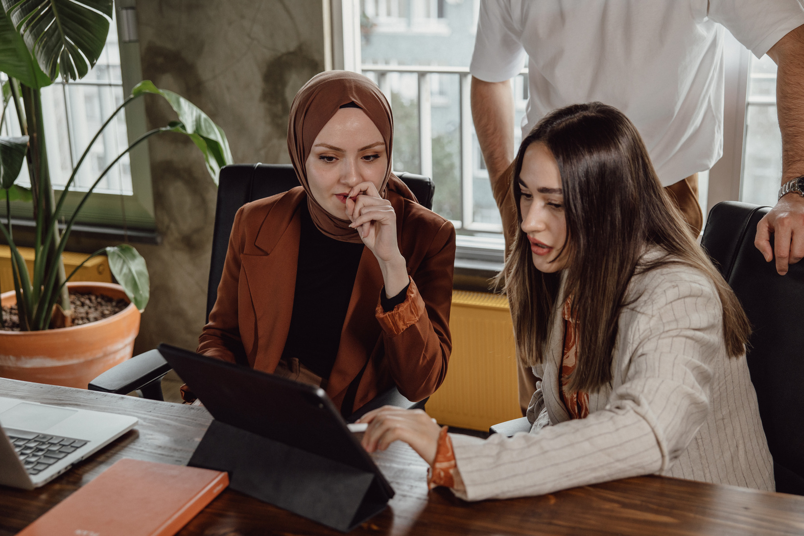 Young Turkish People Working at the Office Indoors